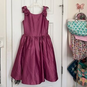 Janie and Jack Satin Bow Sleeve Dress
